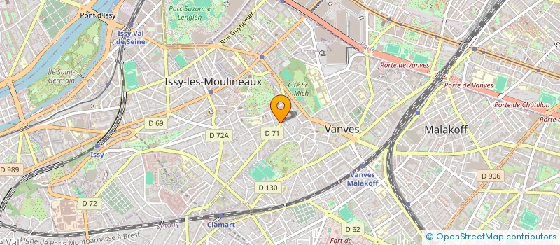 localisation de l'entreprise SYND COPRO 32/34 AV GAL DE GAULLE à ISSY-LES-MOULINEAUX
