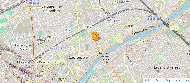 localisation de l'entreprise SYND COPRO 32 A 34 BD DE VERDUN à COURBEVOIE