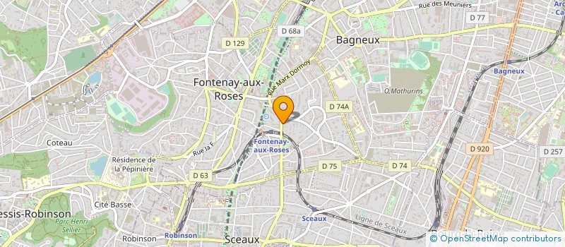 localisation de l'entreprise SYND COPRO 32 AV LOMBART à FONTENAY-AUX-ROSES