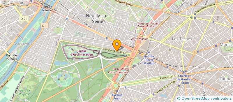 localisation de l'entreprise SYND COPRO 32 BD MAILLOT à NEUILLY-SUR-SEINE
