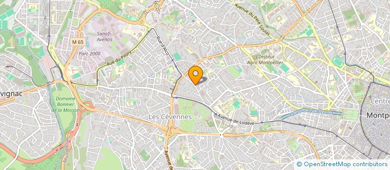 localisation de l'entreprise SYND COPRO 320 RUE D'ALCO à MONTPELLIER