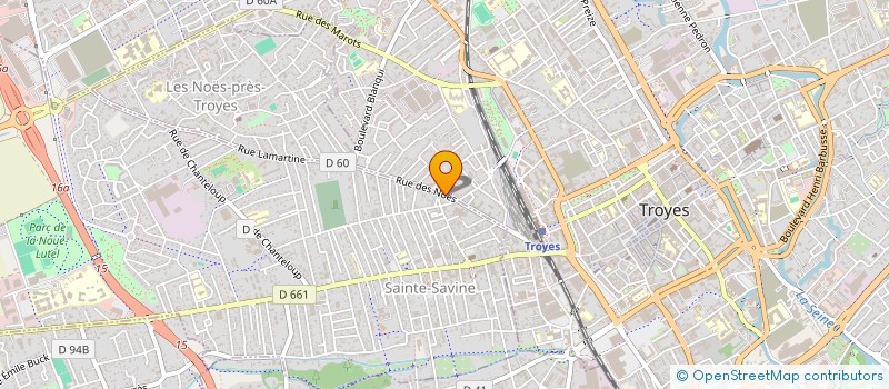 localisation de l'entreprise SYND COPRO 33 BIS RUE DES NOES  SAINTE SAVINE