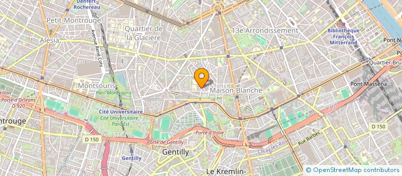 localisation de l'entreprise SYND COPRO 34-34B R DES PEUPLIERS 13EME  PARIS