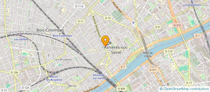 localisation de l'entreprise SYND COPRO 34 AV ARGENTEUIL  ASNIERES-SUR-SEINE