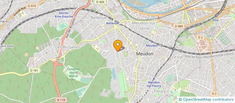 localisation de l'entreprise SYND COPRO 34 AVENUE DU CHATEAU à MEUDON
