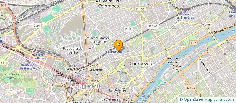 localisation de l'entreprise SYND COPRO 35-41 RUE ADAM LEDOUX à COURBEVOIE