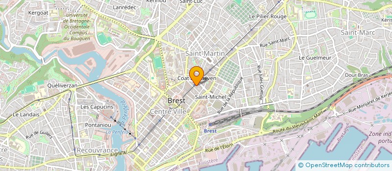 localisation de l'entreprise SYND COPRO 35 R JEAN JAURES à BREST