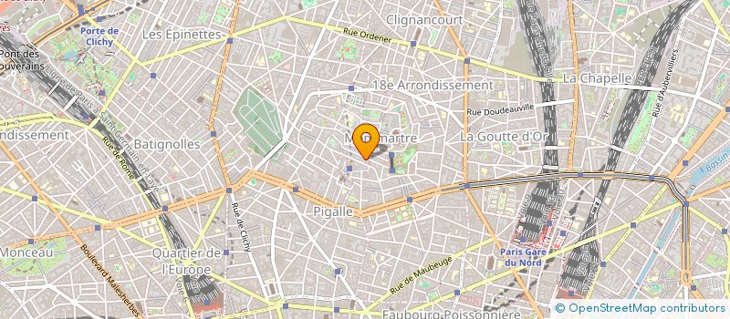 localisation de l'entreprise SYND COPRO 35 RUE BERTHE PARIS 18E  PARIS
