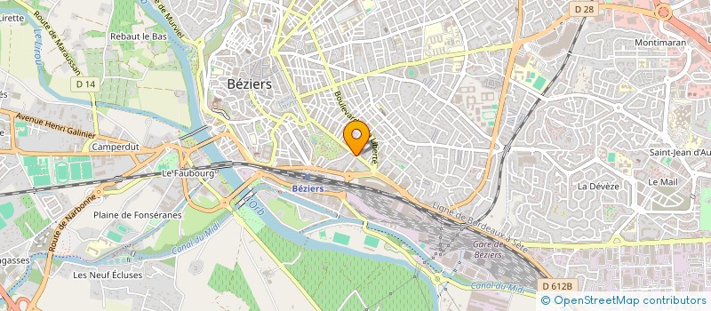 localisation de l'entreprise SYND COPRO 36  AV WILSON  BEZIERS