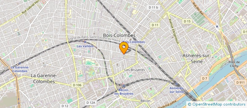localisation de l'entreprise SYND COPRO 37 R JEAN JAURES à BOIS-COLOMBES