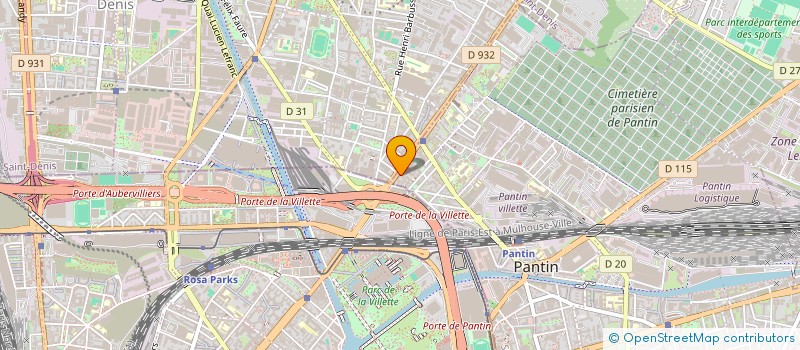 localisation de l'entreprise SYND COPRO 38 AV JEAN JAURES  PANTIN