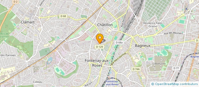 localisation de l'entreprise SYND COPRO 38 R DES PIERRELAIS  CHATILLON