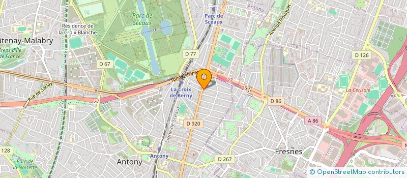 localisation de l'entreprise SYND COPRO à ANTONY