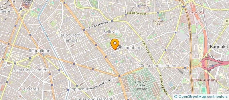 localisation de l'entreprise SYND COPRO 38B RUE E DOLET  PARIS