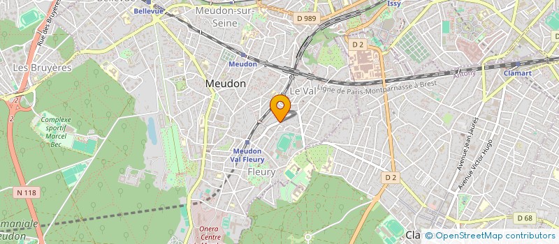 localisation de l'entreprise SYND COPRO 39-39 B AV HENRI BARBUSSE  MEUDON