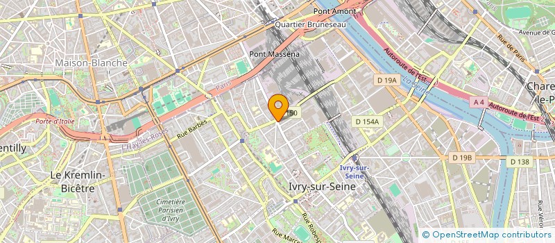 localisation de l'entreprise SYND COPRO 39 AV DANIELLE CASANOVA à IVRY-SUR-SEINE