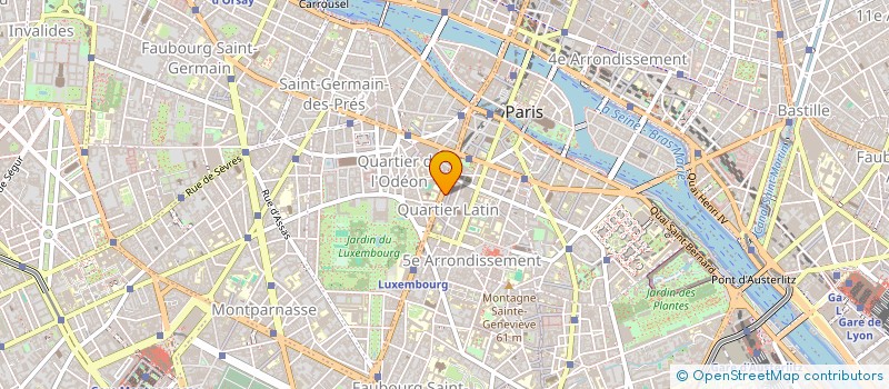 localisation de l'entreprise SYND COPRO 39 BD SAINT MICHEL PARIS 5  PARIS