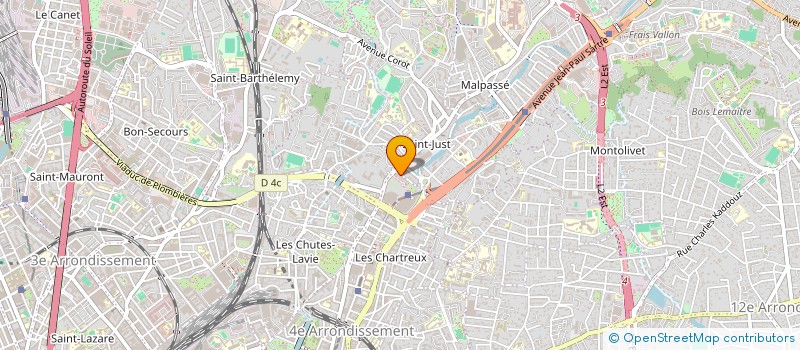 localisation de l'entreprise SYND COPRO 4 4BIS BD LAMBERT à MARSEILLE
