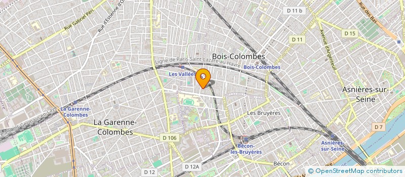 localisation de l'entreprise SYND COPRO 4 AV SYLVESTRE à BOIS-COLOMBES