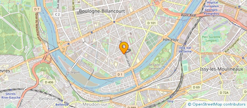 localisation de l'entreprise SYND COPRO 4 B R HEINRICH à BOULOGNE-BILLANCOURT