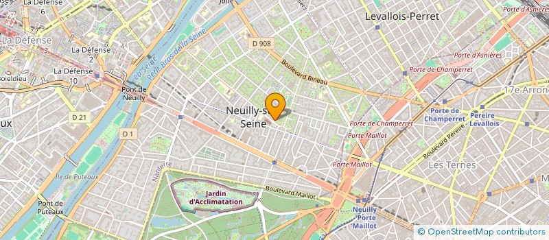 localisation de l'entreprise SYND COPRO 4 BD JEAN MERMOZ à NEUILLY-SUR-SEINE