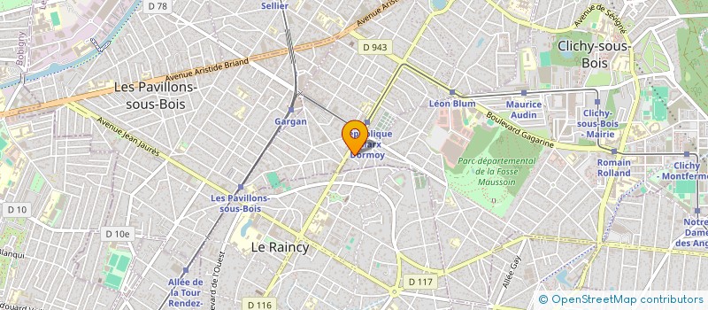 localisation de l'entreprise SYND COPRO 4 CHEMIN DES POSTES à CLICHY-SOUS-BOIS