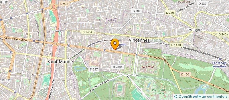localisation de l'entreprise SYND COPRO 4 ESTIENNE-D'ORVES VINCENNES à VINCENNES