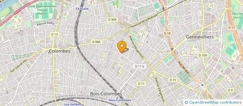 localisation de l'entreprise SYND COPRO 4 R AUGUSTE BENAMOU à BOIS-COLOMBES