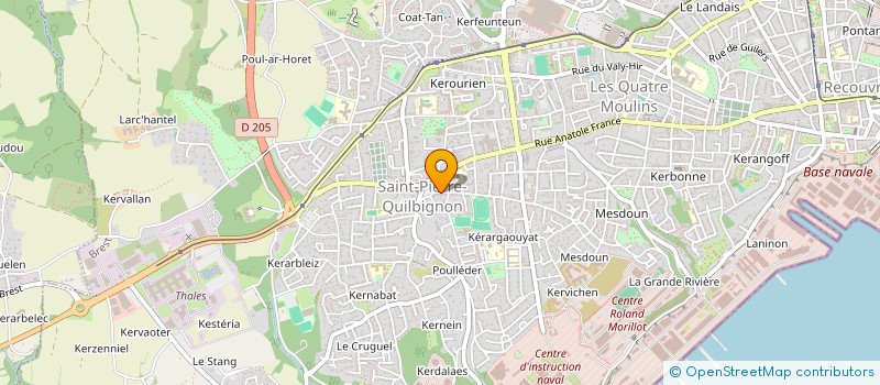 localisation de l'entreprise SYND COPRO 4 RUE DE LA RESISTANCE à BREST