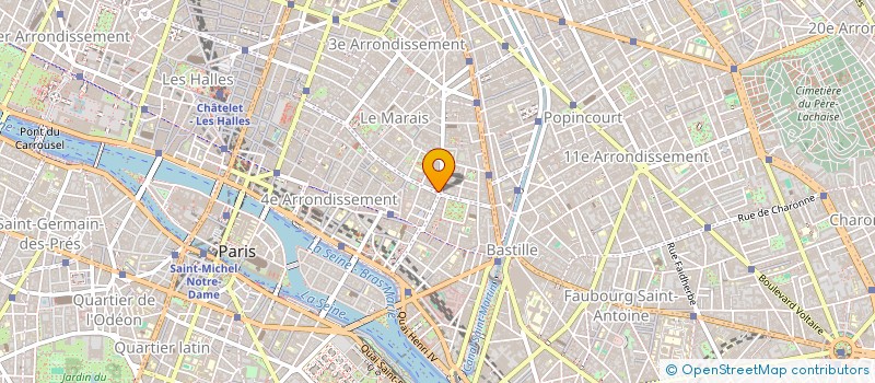 localisation de l'entreprise SYND COPRO 4 RUE DES FRANCS BOURGEOIS  PARIS