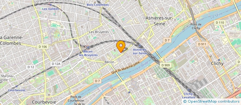 localisation de l'entreprise SYND COPRO 4 RUE HAUSSMANN à COURBEVOIE
