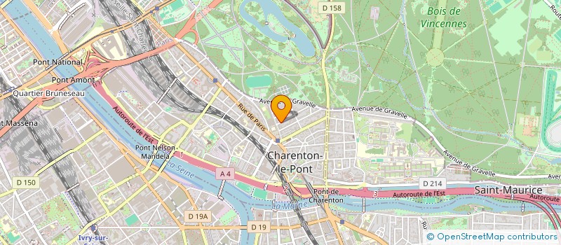 localisation de l'entreprise SYND COPRO 4 RUE VICTOR BACH  CHARENTON-LE-PONT