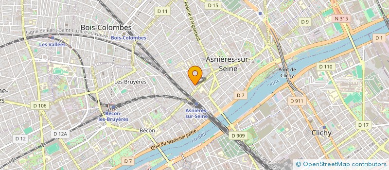 localisation de l'entreprise SYND COPRO 4 RUE WALDECK ROUSSEAU  ASNIERES-SUR-SEINE