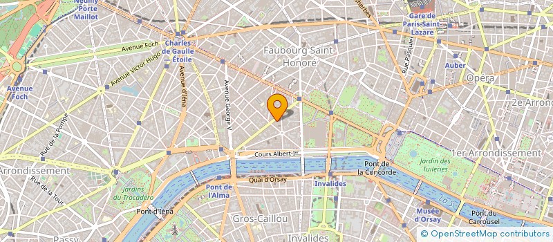localisation de l'entreprise SYND COPRO 40 AV MONTAIGNE  PARIS
