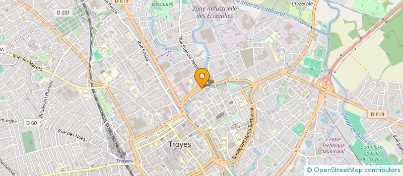 localisation de l'entreprise SYND COPRO 40 BD DANTON  TROYES