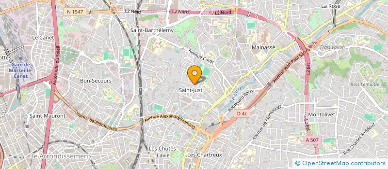 localisation de l'entreprise SYND COPRO 40 TRAVERSE MONCOULT à MARSEILLE