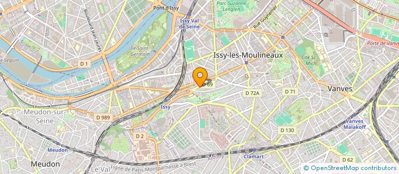 localisation de l'entreprise SYND COPRO 41 AV BOURGAIN à ISSY-LES-MOULINEAUX