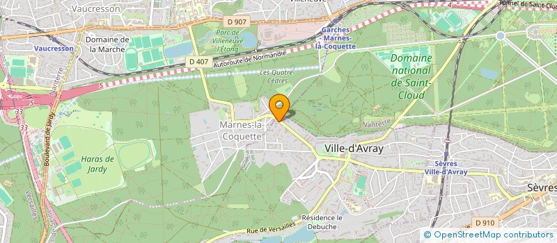 localisation de l'entreprise SYND COPRO 41 RUE DE MARNES  VILLE-D'AVRAY