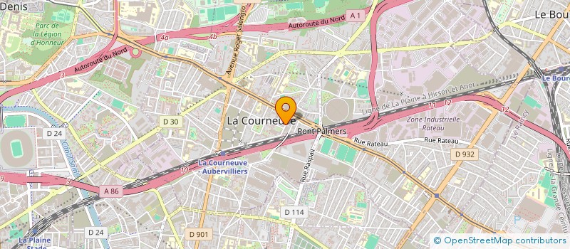 localisation de l'entreprise SYND COPRO 418 RUE JULES FERRY  LA COURNEUVE