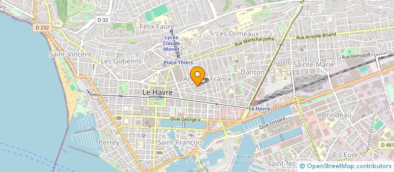 localisation de l'entreprise SYND COPRO 42-44 RUE L. KITCHENER à LE HAVRE