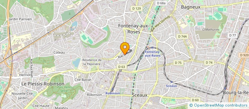 localisation de l'entreprise SYND COPRO  42 R DE LA FONTAINE à FONTENAY-AUX-ROSES