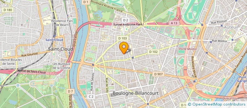 localisation de l'entreprise SYND COPRO 43 45 RUE D AGUESSEAU à BOULOGNE-BILLANCOURT
