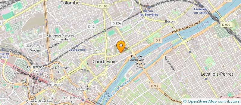 localisation de l'entreprise SYND COPRO 43 53 BD ST DENIS à COURBEVOIE