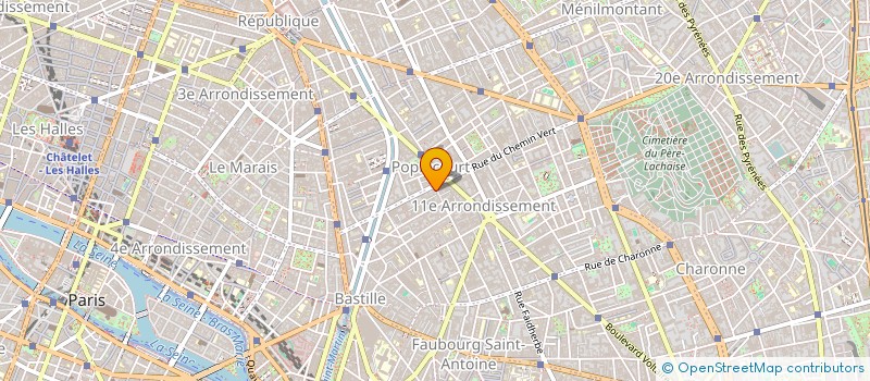 localisation de l'entreprise SYND COPRO 43 RUE POPINCOURT 75111  PARIS