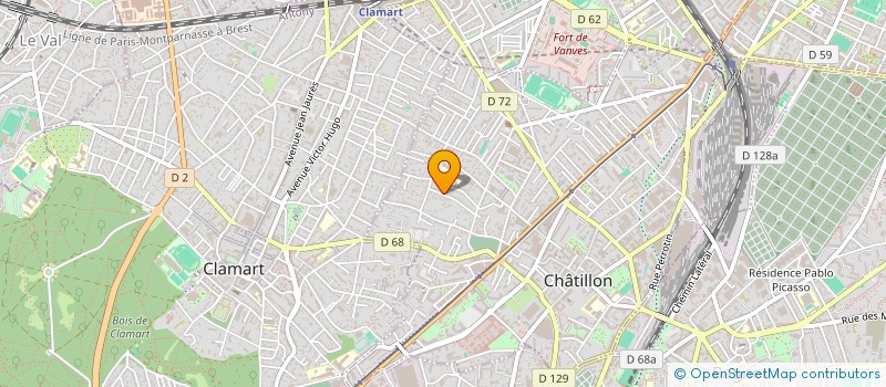 localisation de l'entreprise SYND COPRO 44 R AMPERE à CHATILLON