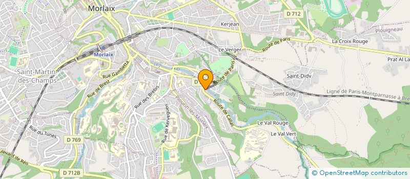 localisation de l'entreprise SYND COPRO 44 RTE DE CALLAC à MORLAIX