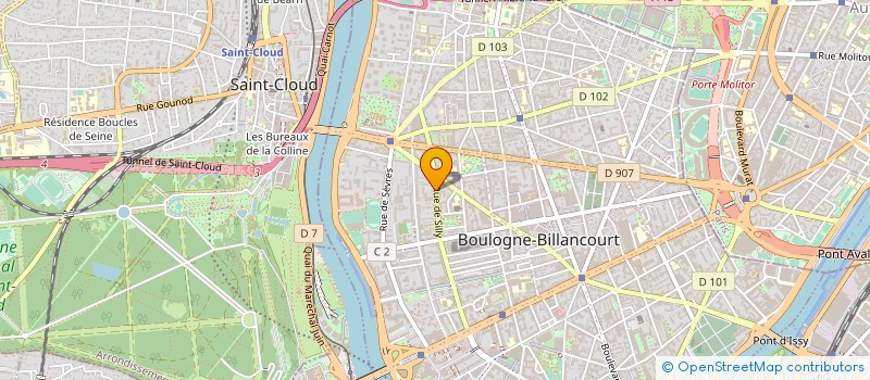 localisation de l'entreprise SYND COPRO 44 RUE DE SULLY à BOULOGNE-BILLANCOURT