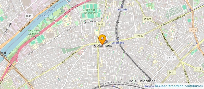 localisation de l'entreprise SYND COPRO  COLOMBES