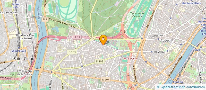 localisation de l'entreprise SYND COPRO 45 BD D'AUTEUIL à BOULOGNE-BILLANCOURT