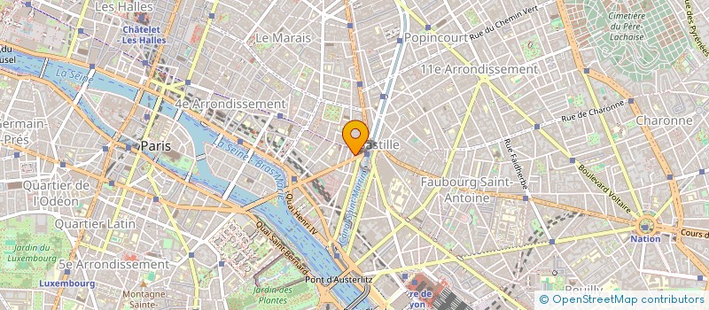 localisation de l'entreprise SYND COPRO 45 BD HENRI IV PARIS 4E  PARIS